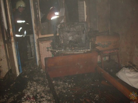 В деревне Ханчицы Свислочского района горела квартира в жилом доме