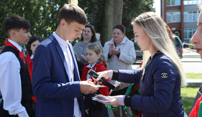 Фото: Пополнились ряды пионерской организации и Белорусского республиканского союза молодежи