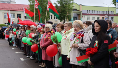 Фото: В Свислочи прошел торжественный митинг, посвященный Дню Победы