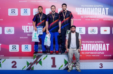 Фото: Александр Гуштын стал чемпионом Беларуси по вольной борьбе